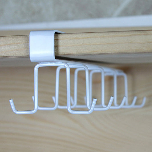 Practical Design Kitchen Storage Rack 10 Hooks Metal Cupboard Hanging Hook Hanger Organizer Kitchen Accessories - youroutdoorjourney22