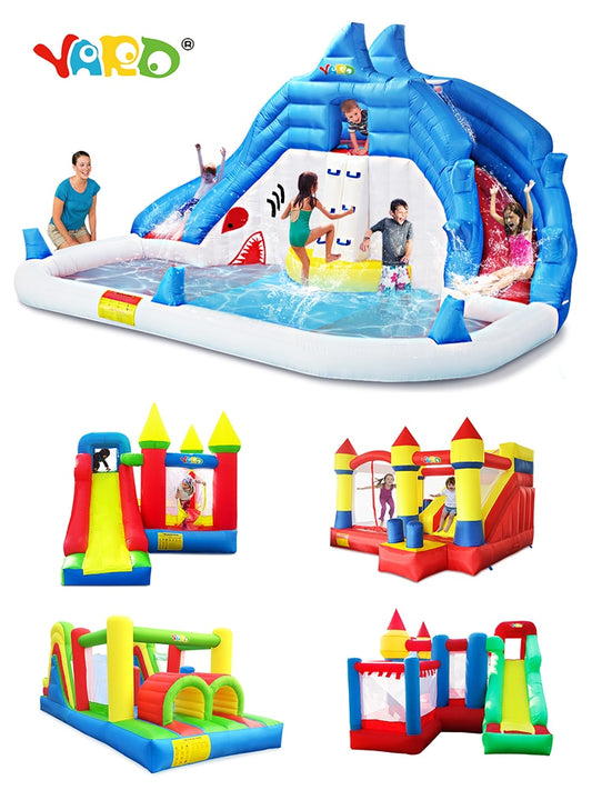 Water Slide Pool Or Bouncy Castle Inflatable Bounce Houses