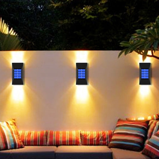 4 PACK Solar LED Wall Lamps