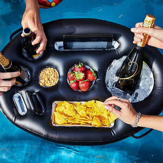 Pool Party Snacks & Beverage Holder Tray