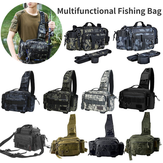 Single Shoulder Multifunctional Fishing Rod Bag - youroutdoorjourney22