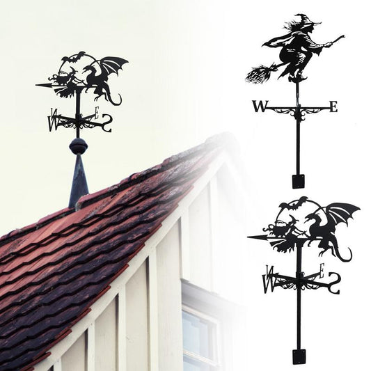 Witch Or Dragon Weather Vane